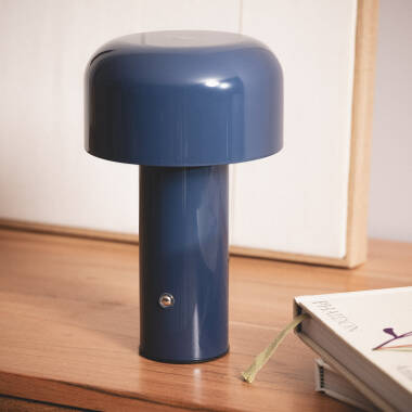 LED Tischlampe 2W Tragbar Metall mit wiederaufladbarem USB-Akku Zaipi