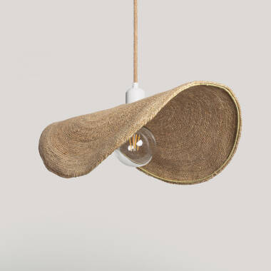Lampada a Sospensione Fibre naturali Devmani ILUZZIA