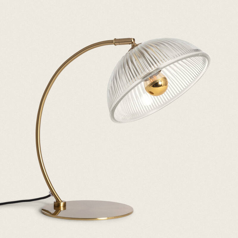 Image of Shila Metal & Glass Table Lamp 