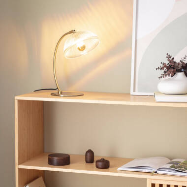 Image of Shila Metal & Glass Table Lamp 