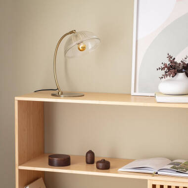 Image of Shila Metal & Glass Table Lamp 