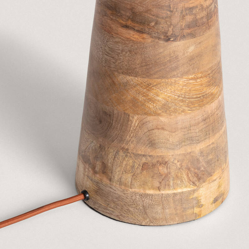 Image of Rajesh Wooden Table Lamp ILUZZIA