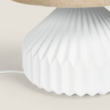 Image of Monduver Porcelain & Fabric Table Lamp 