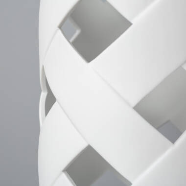 Image of Makalu Ceramic & Fabric Table Lamp 