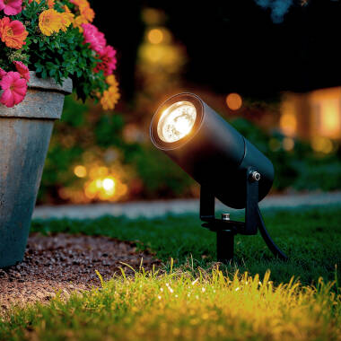 LED-Strahler Aussen GU10 aus Aluminium mit Erdspieß Telaga