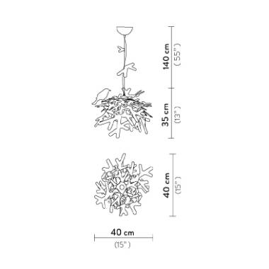 Bild von Pendelleuchte SLAMP Luis Suspension