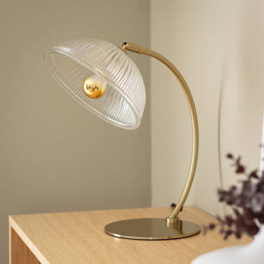 Lampe à Poser Métal et Verre Shila