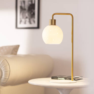 Tischlampe Metall und Keramik Juncadella