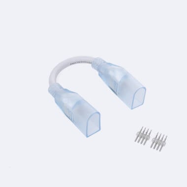 Verbinder LED Streifen RGB Neon Dimmbar 220V N-FLEX12 Doppelt mit Kabel
