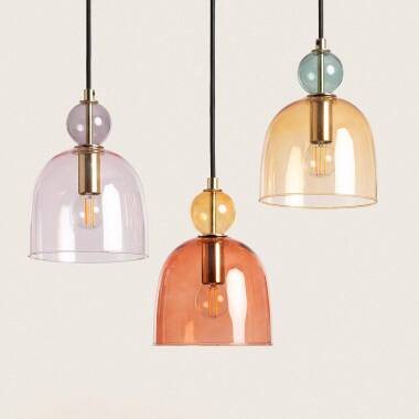 Afbeelding van Hanglamp  van Metaal en Glas Mono-Baudelaire
