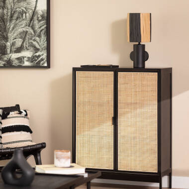 Image of Tyler Raffia & Ceramic Table Lamp 