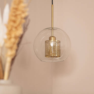 Julieta Metal & Glass Pendant Lamp