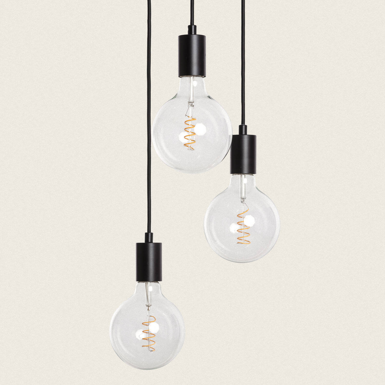 Lampa Wisząca 3 pkt. z Metalu Cascade - widok 2