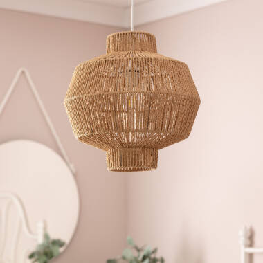 Hanglamp Gevlochten papier Simara