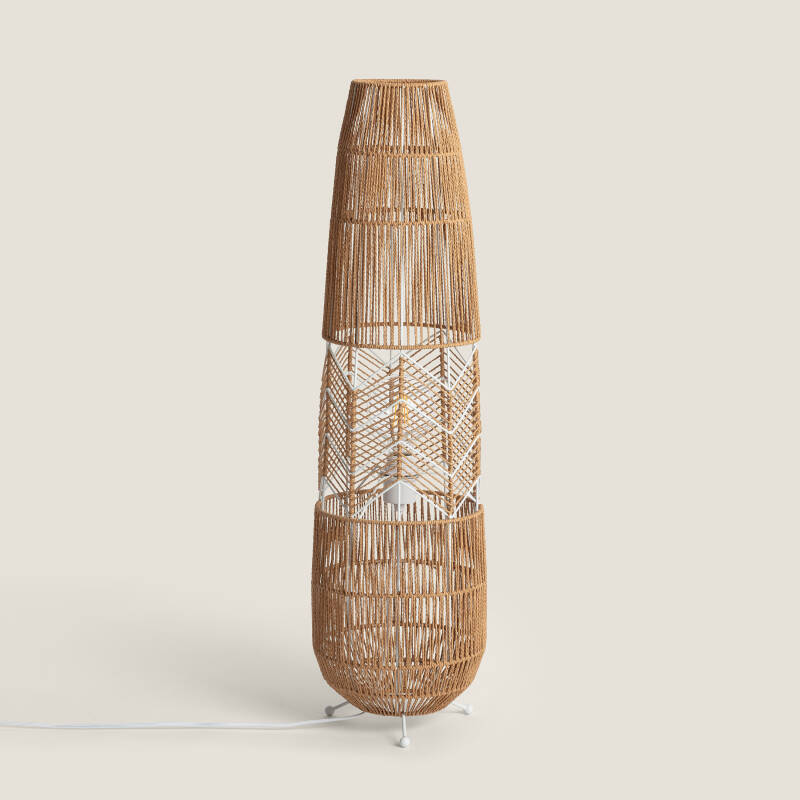 Image of Satie Braided Paper Floor Lamp