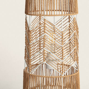 Image of Satie Braided Paper Floor Lamp
