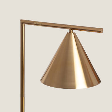 Image of Tinos Marble & Metal Floor Lamp ILUZZIA