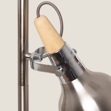 Image of Silver Emer Floor Lamp with 3x Spotlights