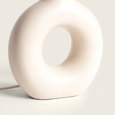 Image of Memphis Ceramic & Fabric Table Lamp 