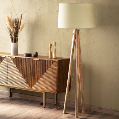 Kumar Wooden Floor Lamp ILUZZIA