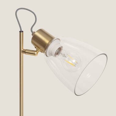Bild von Tischlampe Metall und Glas Shirley