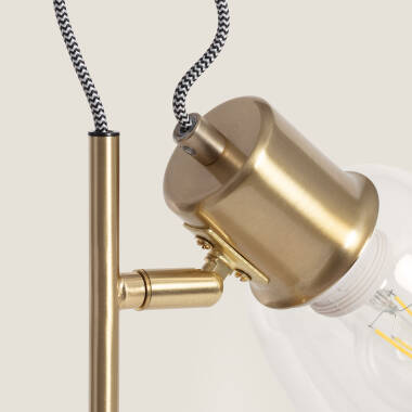Bild von Tischlampe Metall und Glas Shirley