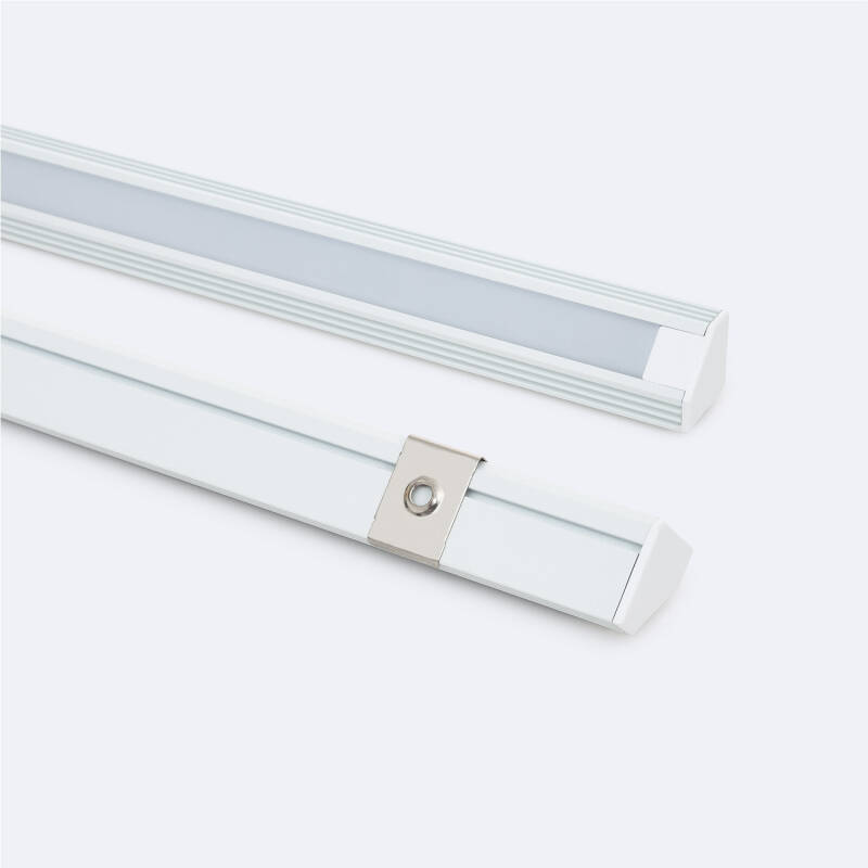 Afbeelding van Aluminium Profiel Opbouw Hoek 2m voor LED Strip tot 11 mm