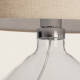 Image de Lampe à Poser Tissu et Verre Marseille