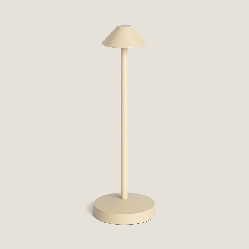 Immagine di Lampada da Tavolo LED Portatile per Esterno Metallo con Batteria Ricaricabile Magatzi