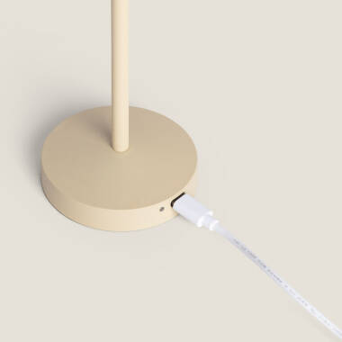 Immagine di Lampada da Tavolo LED Portatile per Esterno Metallo con Batteria Ricaricabile Magatzi