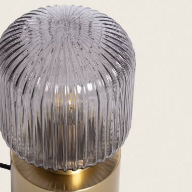 Bild von Tischlampe Metall und Glas Windsor