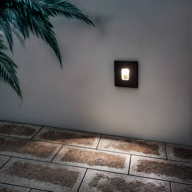 Bild von LED Außenleuchte 2W Unterputz Wandmontage Quadratisch Olite 