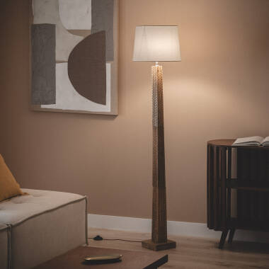 Stehlampe Holz Kyathi ILUZZIA