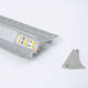 Afbeelding van Aluminium profiel met doorlopende deksel inbouw voor pleisterwerk/pladur met doorlopende deksel voor LED-strip tot 20 mm
