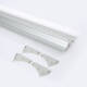 Afbeelding van Aluminium profiel met doorlopende deksel inbouw voor pleisterwerk/pladur met doorlopende deksel voor LED-strip tot 20 mm