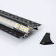 Bild von Aluminiumprofil Einbau für Gips/Stuckdecke für LED Streifen bin20mm mit durchgehender Abdeckung