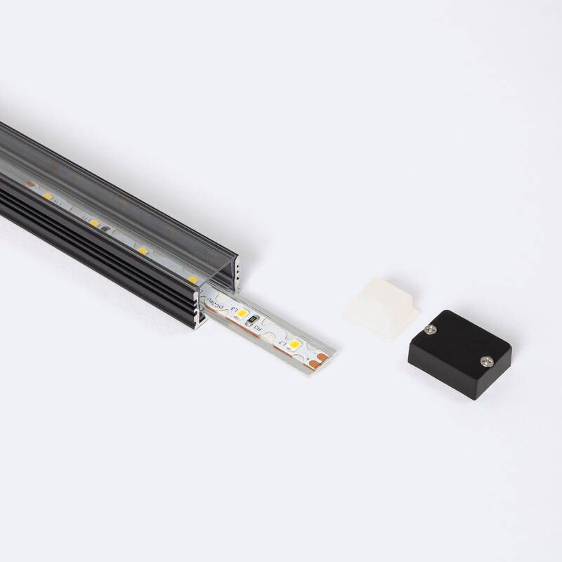 Image de Profilé Aluminium Étanche IP65 En Saillie 2 m pour Rubans LED jusqu'à 10 mm Image de Profilé Aluminium Étanche IP65 En Saillie 2 m pour Rubans LED jusqu'à 10 mm