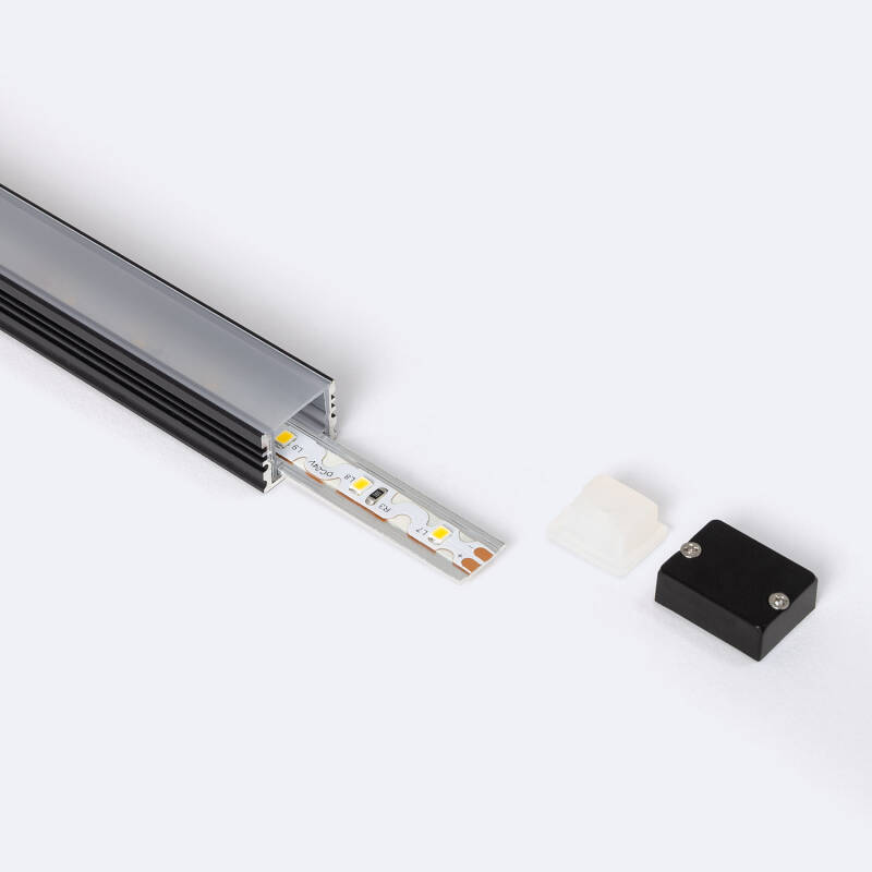 Bild von Aluminiumprofil Wasserdicht IP65 Aufbau 2m für LED Streifen bis 10 mm