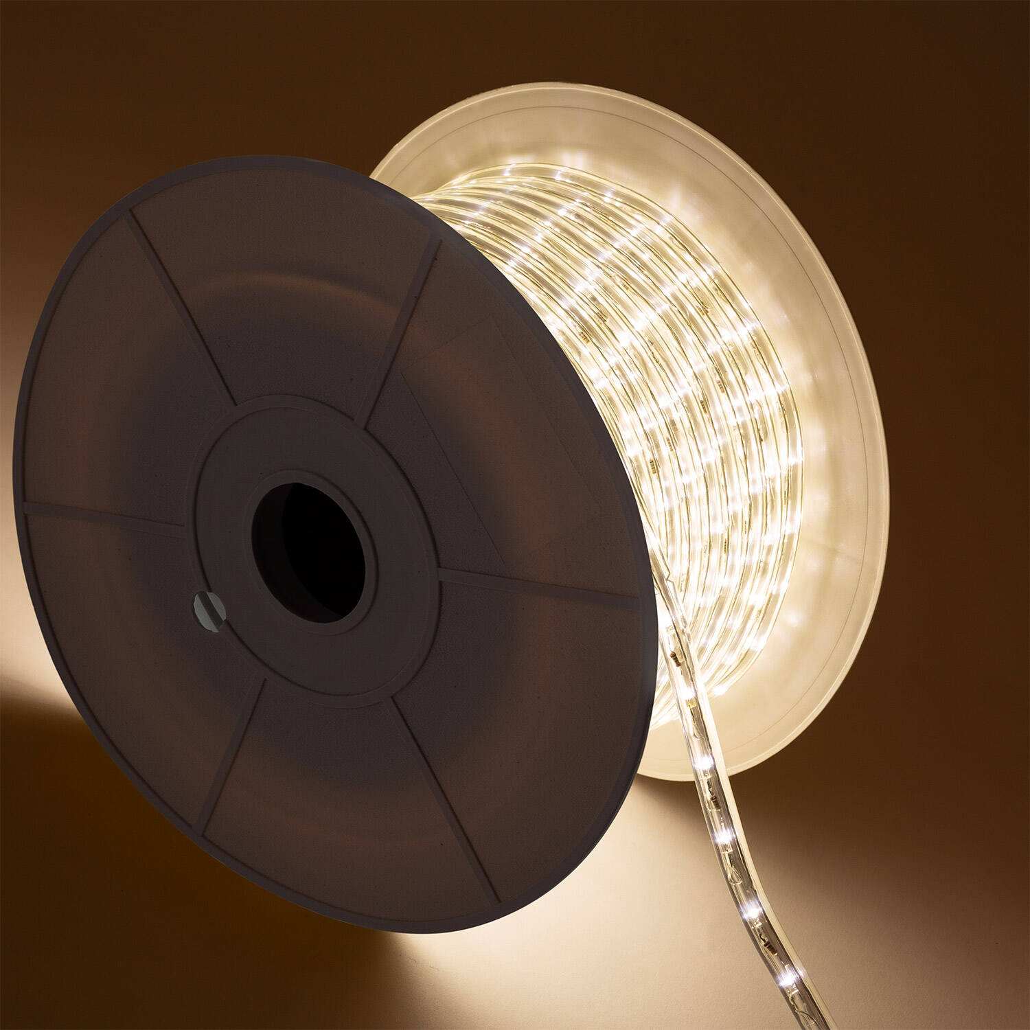 Okrągły Przewód LED 220V 36 LED/m SZPULA 50m, Cięcie co 100cm, IP65