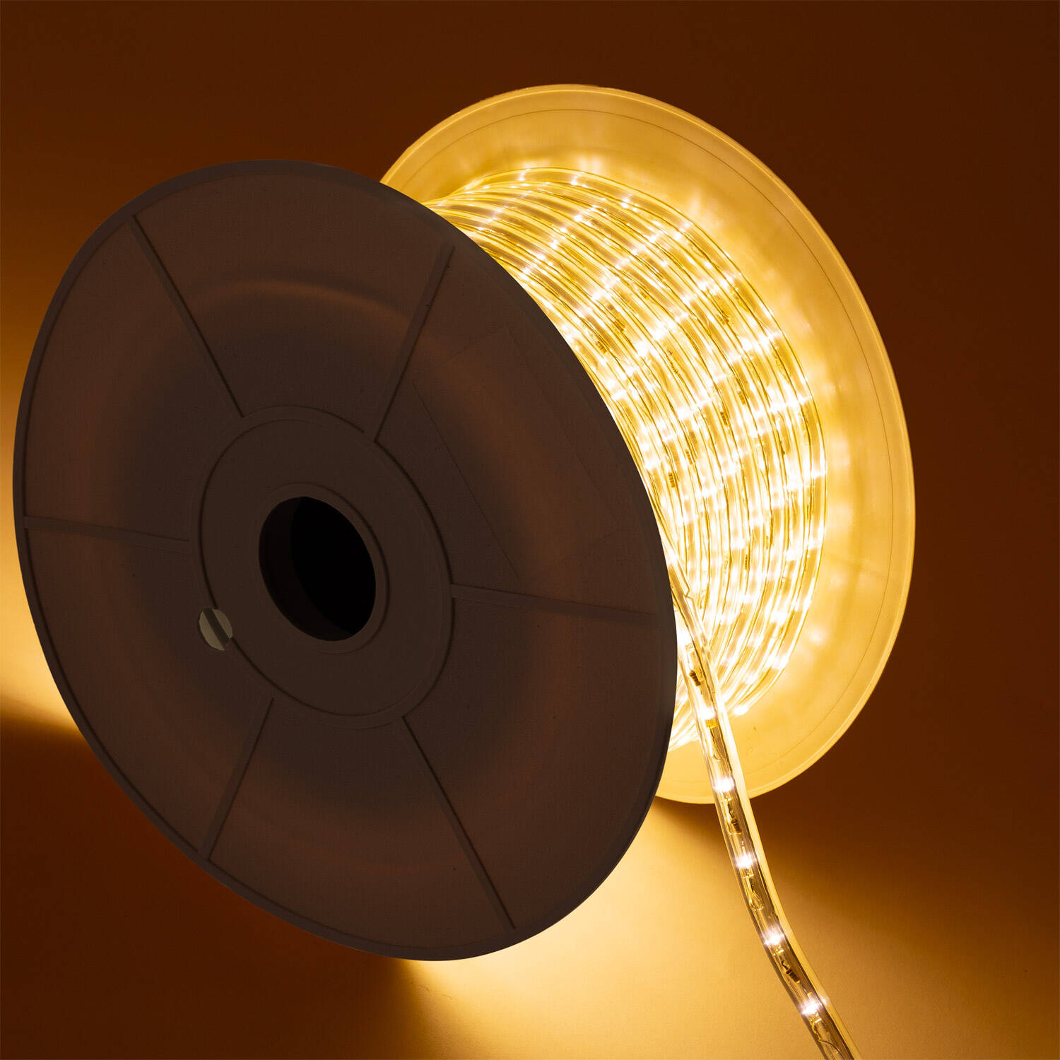 Okrągły Przewód LED 220V 36 LED/m SZPULA 50m, Cięcie co 100cm, IP65
