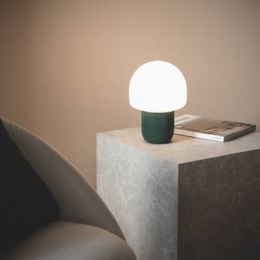 Bild von Tischlampe aus Kunstharz Nacune