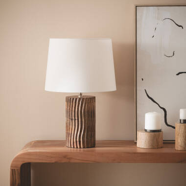 Afbeelding van Tafellamp Hout Shruti ILUZZIA