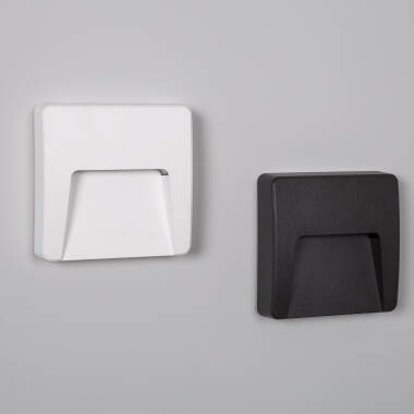 Image de Balise Extérieure LED 3W Murale Saillie Carrée Nilsa
