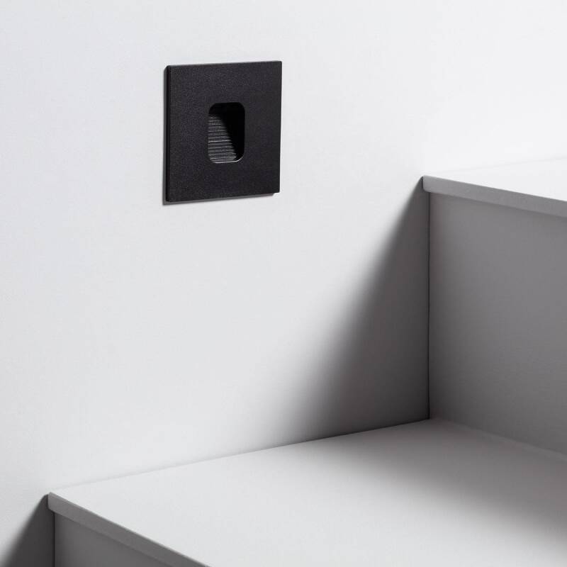 Image of Olite 2W Square Recessed LED Wall Light 