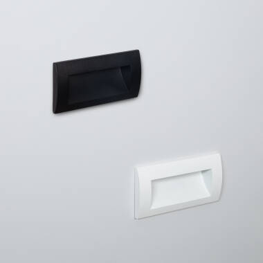 Image of Edulis 4W Rectangular Recessed LED Wall Light 