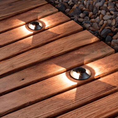 LED-Bodeneinbauleuchte Außen 3W Letso 2L Schwarz