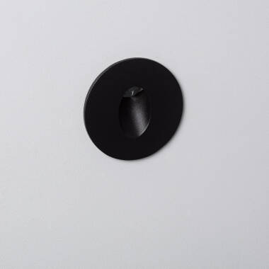 Adam 3W Aluminium Round Oval Recessed LED Wall Light