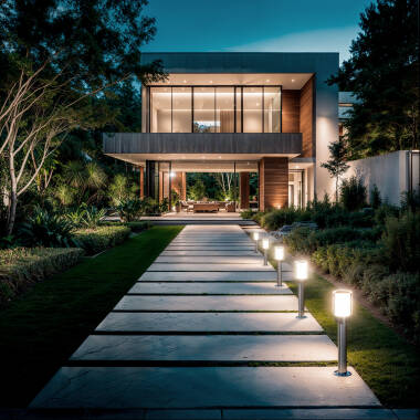 Image of Martin Stainless Steel Outdoor Bollard 50cm