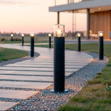 Emley Stainless Steel Outdoor Bollard 50cm