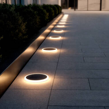 Rembel Round 2W Outdoor Recessed LED Wall Light